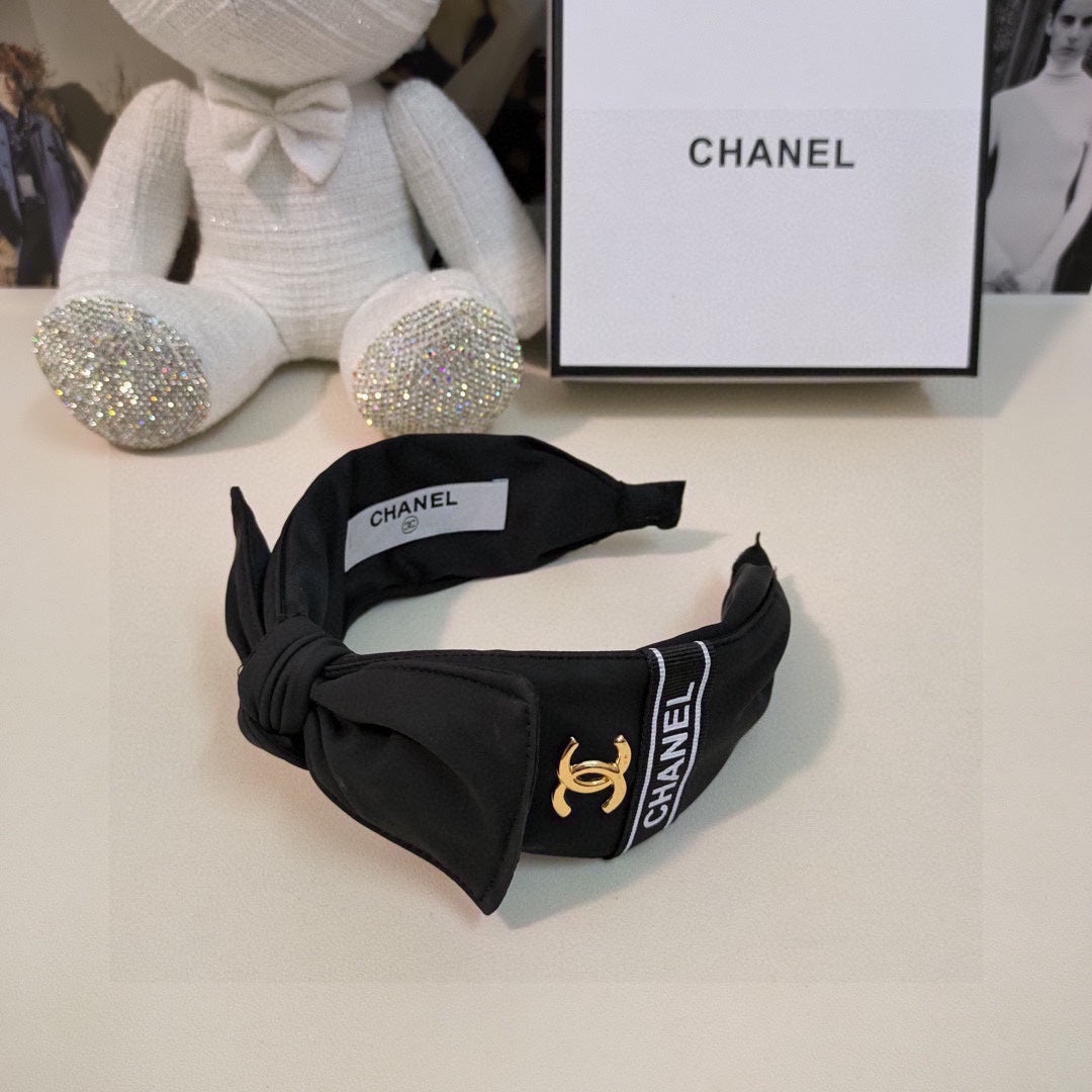 BLACK FABRIC HAIRBAND 124634
